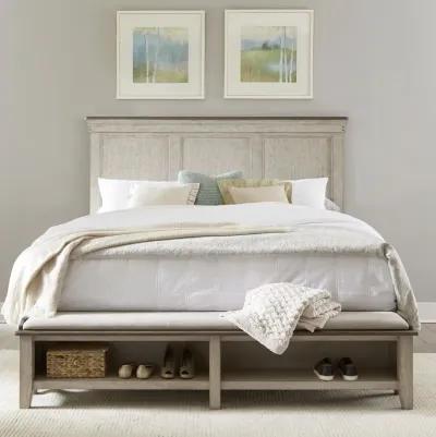 Liberty Furniture Ivy Hollow White King Storage Bed