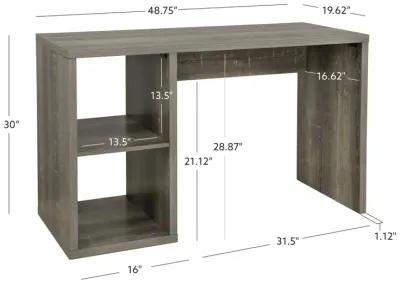 Linon Galli 2 Cube Desk Grey