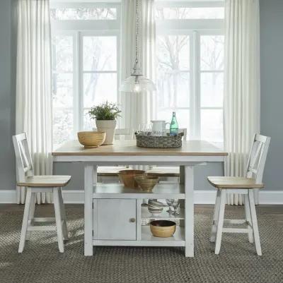 Liberty Furniture 5-Piece Gathering Dining Table Set Lindsey Farm