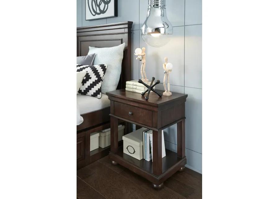 CANTERBURY CHERRY OPEN NIGHTSTAND CHERRY FINISH