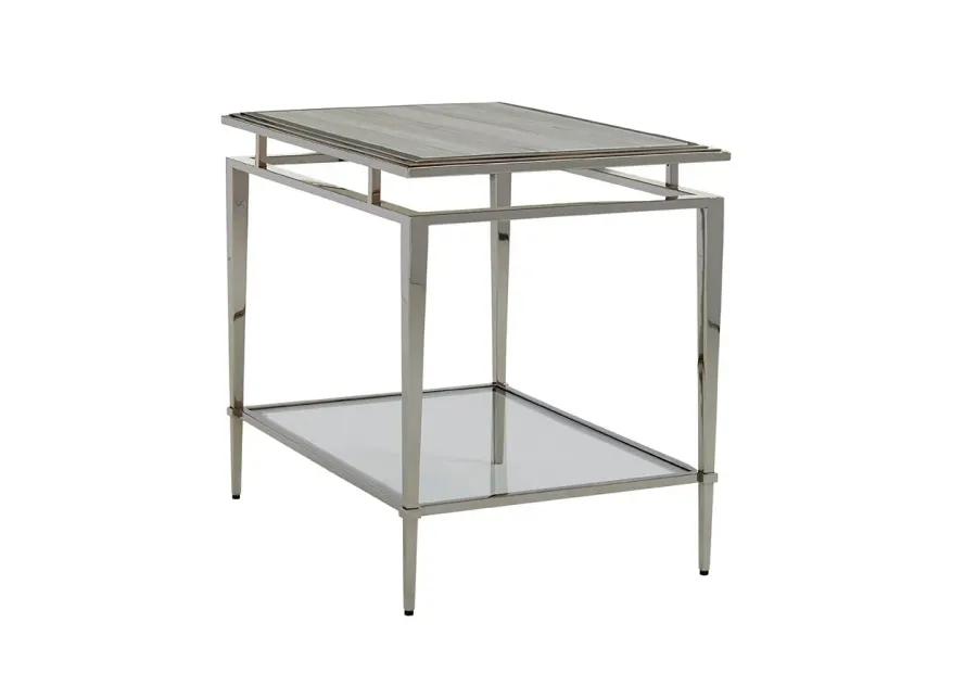 ATHENE STAINLESS END TABLE ARIANA