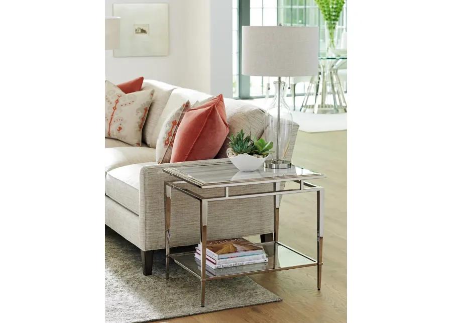 ATHENE STAINLESS END TABLE ARIANA