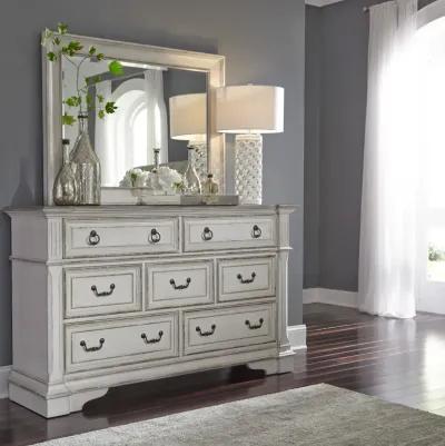 Complete California King Set - Panel Bed, Dresser, Mirror & Nightstand - Abbey Park