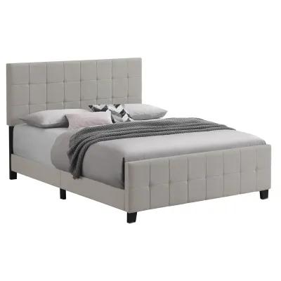 Coaster Fairfield Upholstered Queen Panel Bed Beige