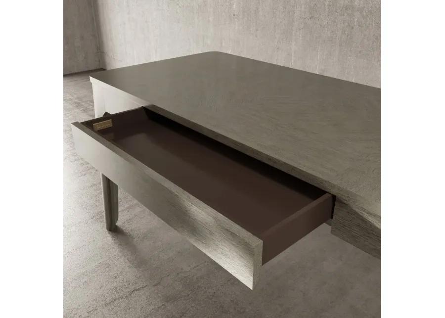 MADRAS WRITING TABLE IN ARGENTO (MEDIUM GREY WOOD FINISH)