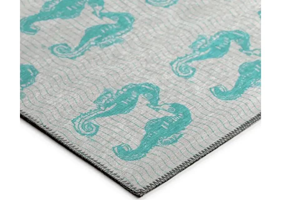 SEABREEZE TEAL 5'X8' AREA RUG