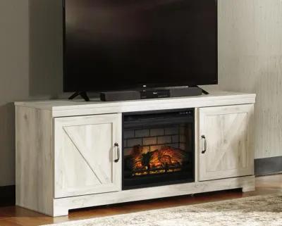 Ashley 63 Inch Bellaby TV Stand with Electric Fireplace Whitewash