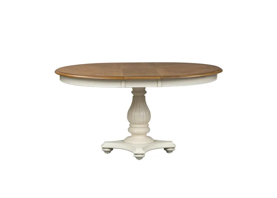 7 PIECE PEDESTAL TABLE SET - CUMBERLAND CREEK