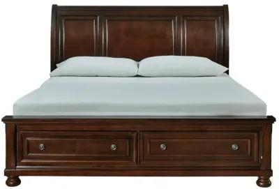 Ashley Porter King Sleigh Bed Rustic Brown Millennium