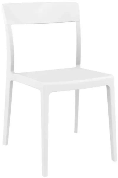 Compamia Flash Dining Chair White Glossy White