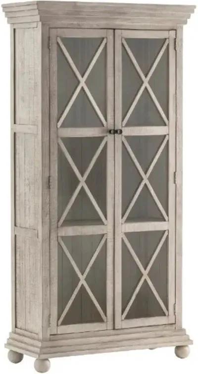 Crestview Pembroke Plantation Hudson Taupe Tall Cabinet