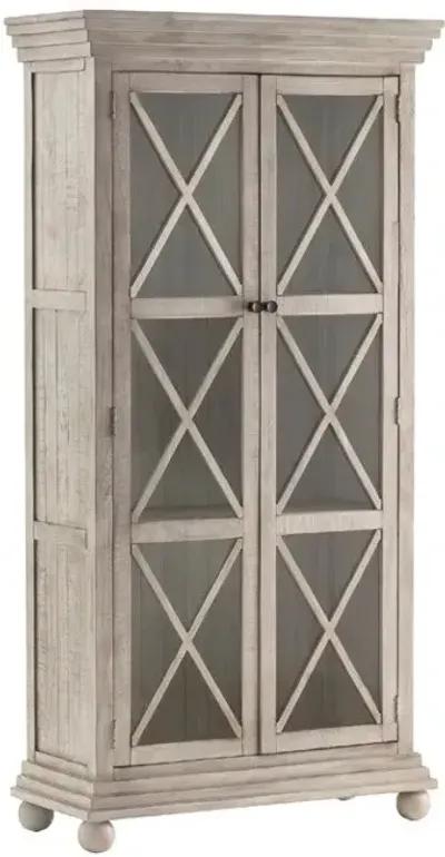 Crestview Pembroke Plantation Hudson Taupe Tall Cabinet