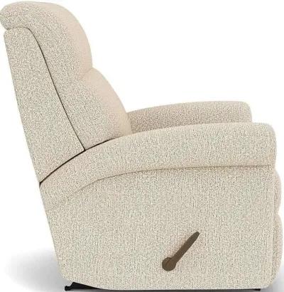 Flexsteel Davis White Moondust Rocking Manual Recliner