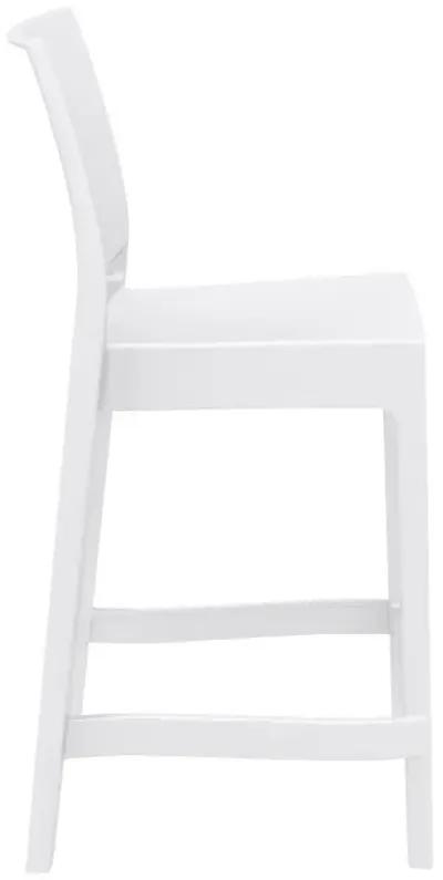 MAYA RESIN COUNTER STOOL WHITE