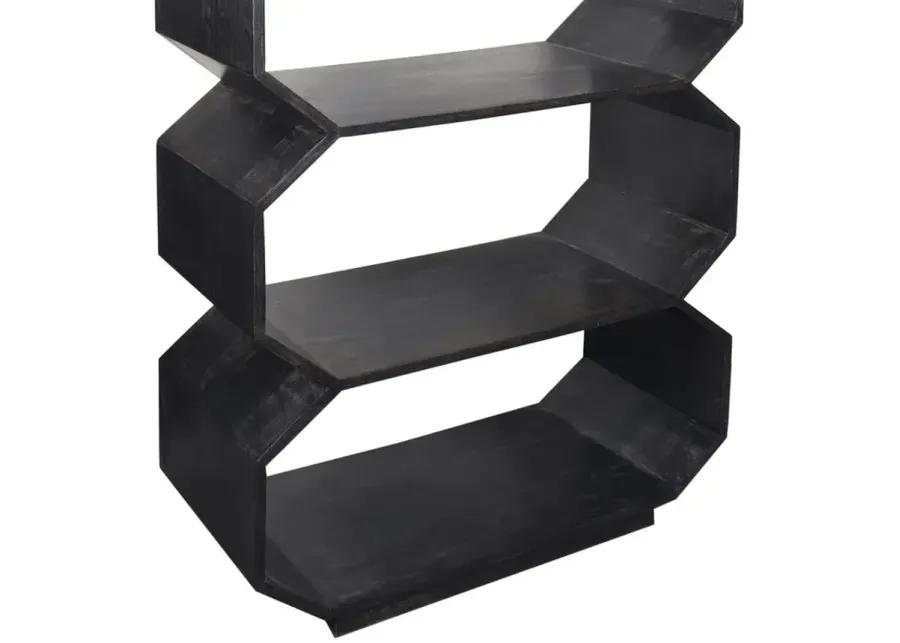 HALSTON EBONY ETAGERE