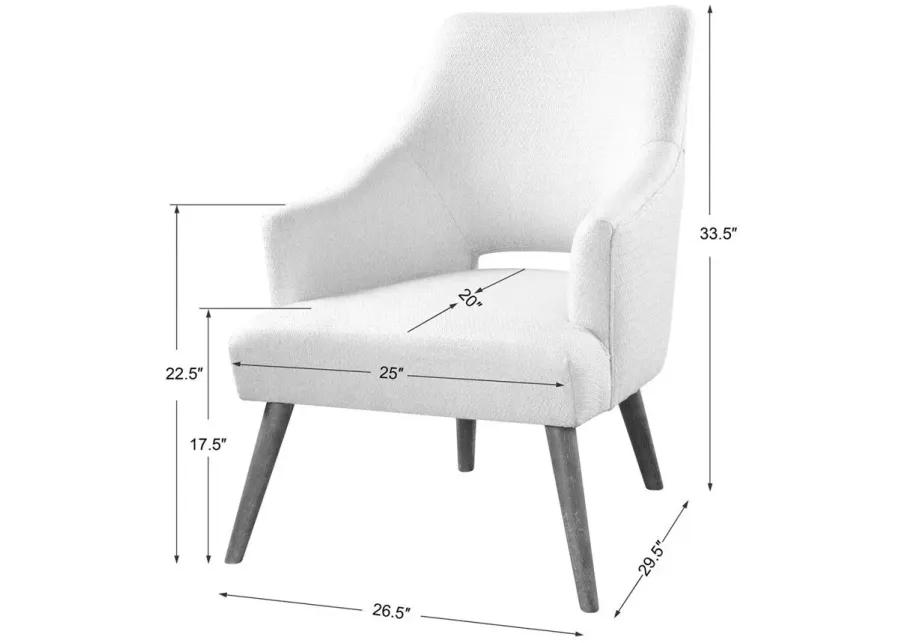 DREE WHITE ACCENT CHAIR