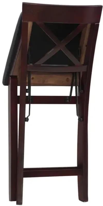 Linon Triena X-Back Folding Counter Stool