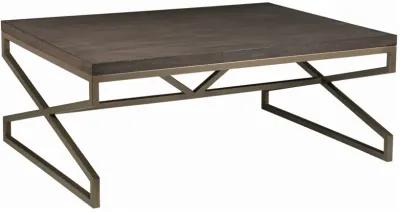 Artistica Home by Lexington Cohesion Program Edict 48 Inch Rectangular Mahogany Wood Cocktail Table Dark Brown