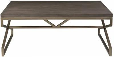 Artistica Home by Lexington Cohesion Program Edict 48 Inch Rectangular Mahogany Wood Cocktail Table Dark Brown