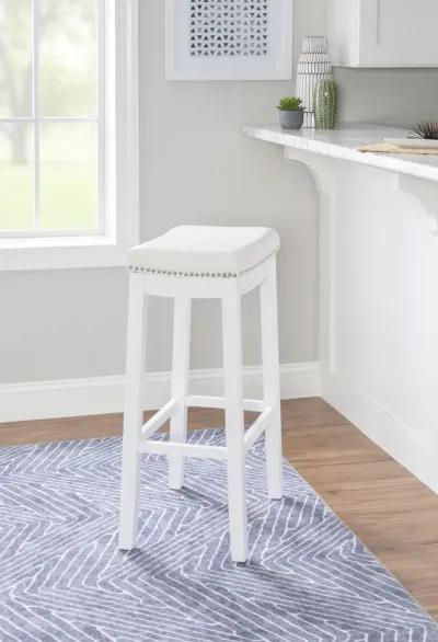 CLARIDGE BAR STOOL - WHITE