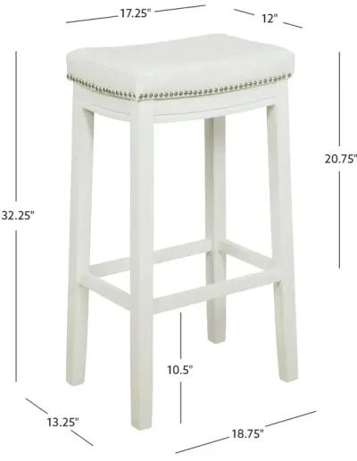 CLARIDGE BAR STOOL - WHITE