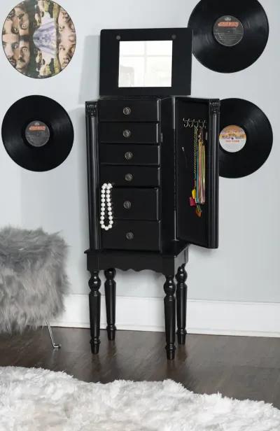 EBONY JEWELRY ARMOIRE