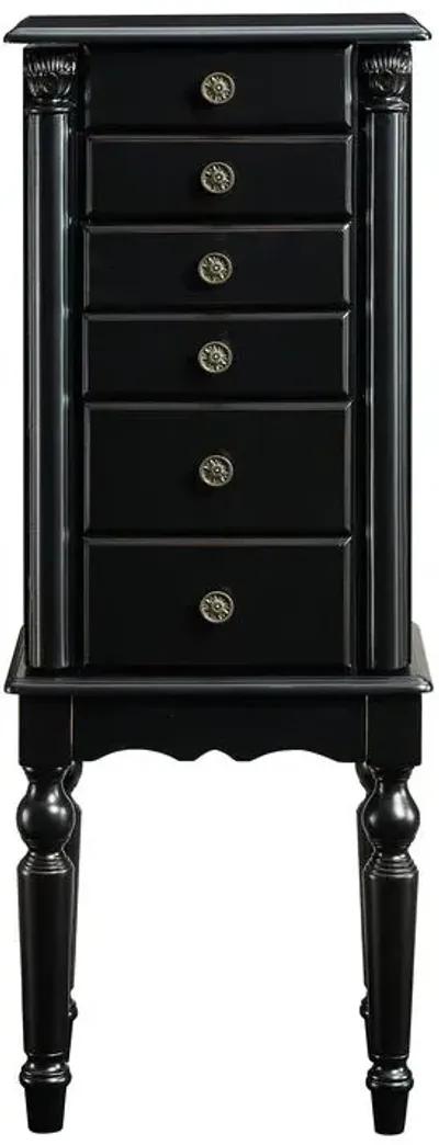 EBONY JEWELRY ARMOIRE