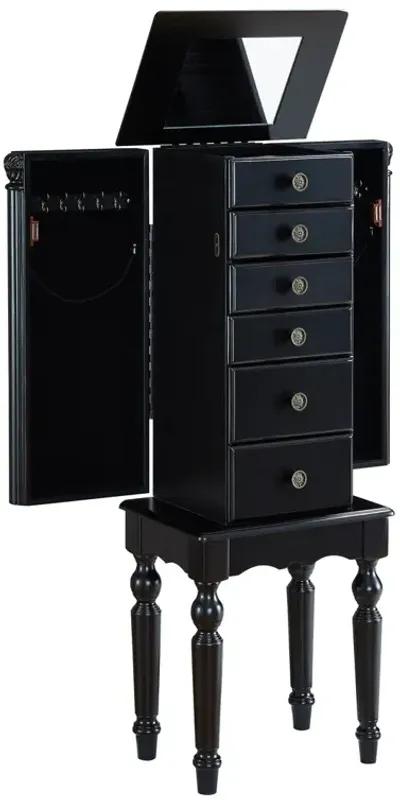 EBONY JEWELRY ARMOIRE