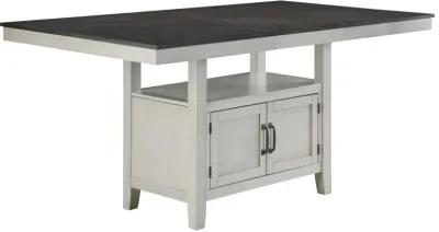 Steve Silver Hyland Two-Tone Stone Gray & Charcoal 80 Counter-Height Table