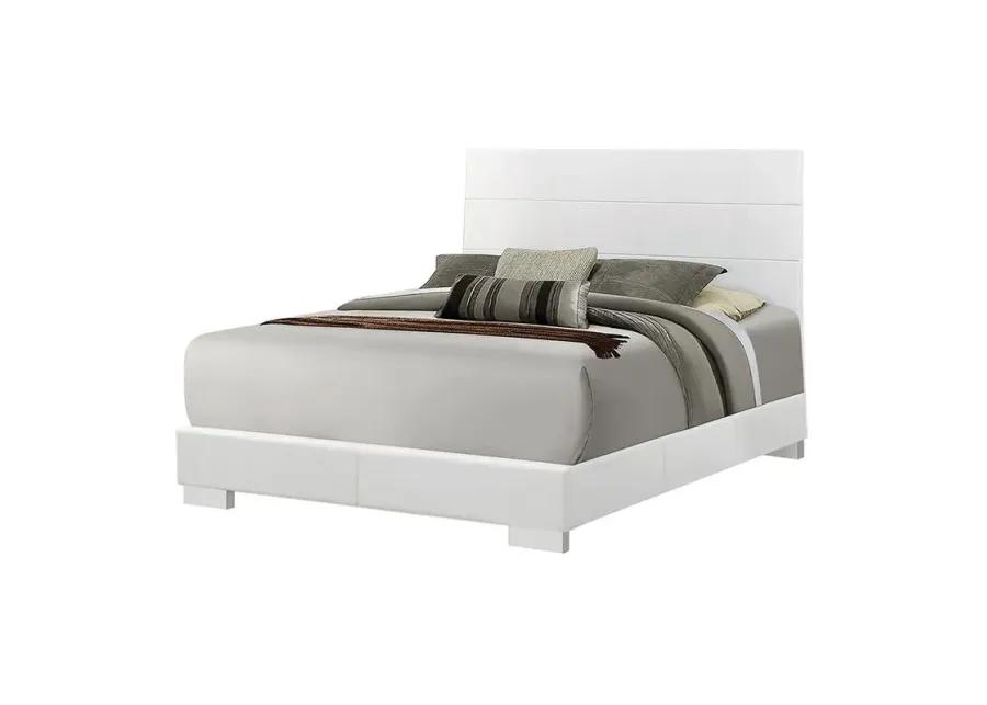 FELICITY CALIFORNIA KING BED GLOSSY WHITE