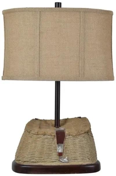 Crestview Sunriver Beige/Dark Brown Table Lamp