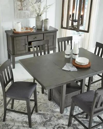 Hallanden Gray Counter Dining Table