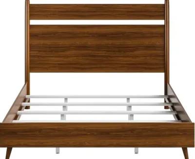 Flexsteel Ludwig Walnut Queen Panel Bed