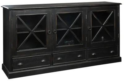 Hekman Glass Door Entertainment Center Special Reserve