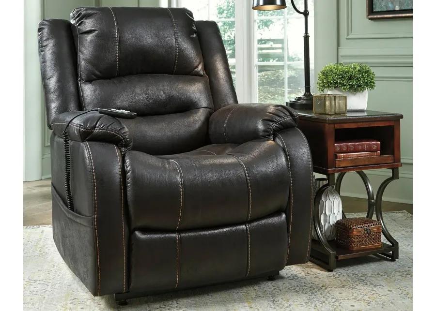 ASHLEY FURNITURE YANDEL POWER LIFT RECLINER - BLACK