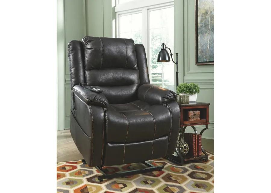 ASHLEY FURNITURE YANDEL POWER LIFT RECLINER - BLACK