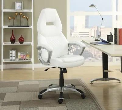 OFFICE CHAIR WHITE SILVER