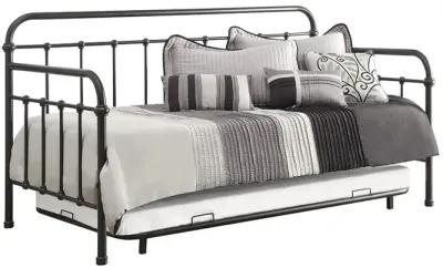 Coaster Livingston Metal Twin Daybed with Trundle Dark Bronze