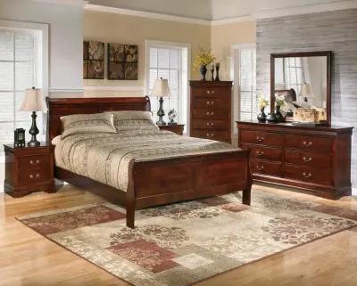 Ashley Alisdair Dark Brown California King Sleigh Bed