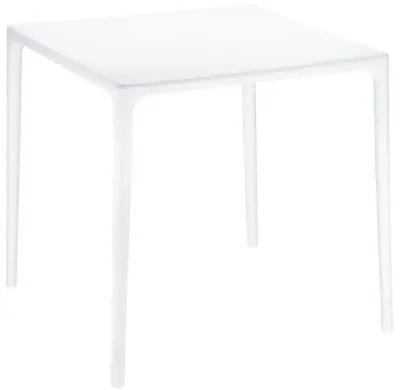 Compamia 28 Inch Mango Square Outdoor Dining Table White