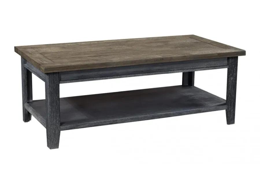 EASTPORT DRIFTED BLACK COFFEE TABLE