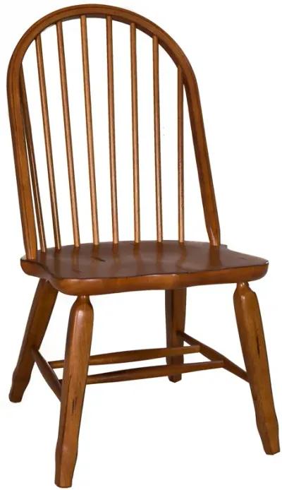 Liberty Furniture Treasures Rustic Oak Bow Back Side Chair