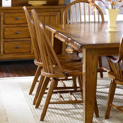 Liberty Furniture Treasures Rustic Oak Bow Back Side Chair