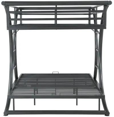 Coaster Stephan Metal Full Over Full Bunk Bed Gunmetal