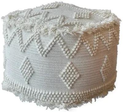 Uttermost Uriah Soft Ivory Pouf