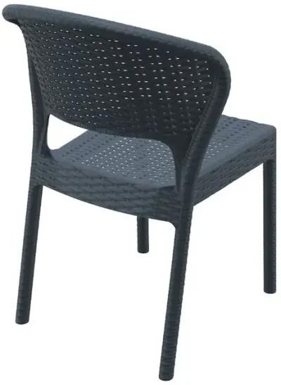 Compamia Daytona Resin Wickerlook Dining Chair Dark Gray