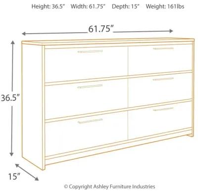 Ashley Baystorm Gray Dresser