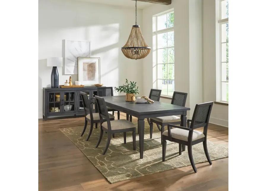 7-PIECE RECTANGULAR DINING TABLE SET - CARUSO HEIGHTS