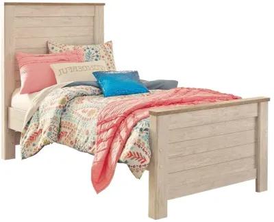 Kids/Teens Willowton Whitewash Twin Panel Bed