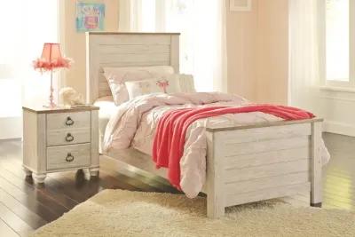 Kids/Teens Willowton Whitewash Twin Panel Bed